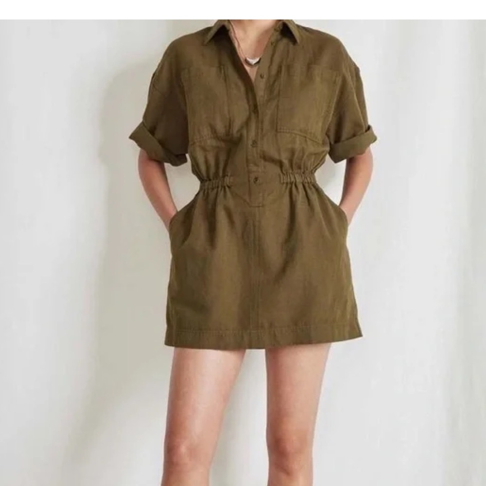 Apiece Apart Khaki Mini Dress